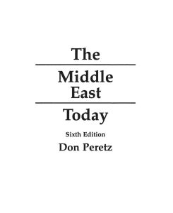 The Middle East Today - Don Peretz