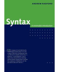 Syntax A Minimalist Introduction - Andrew Radford