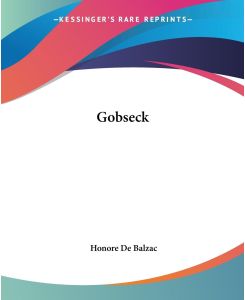 Gobseck - Honore de Balzac