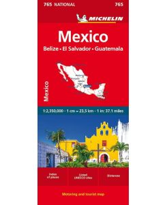 Michelin Mexiko Straßen- und Tourismuskarte 1:1.250.000