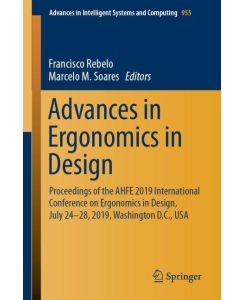 Advances in Ergonomics in Design Proceedings of the AHFE 2019 International Conference on Ergonomics in Design, July 24-28, 2019, Washington D.C., USA