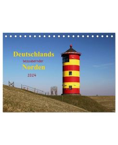 Deutschlands bezaubernder Norden (Tischkalender 2024 DIN A5 quer), CALVENDO Monatskalender Klassische Impressionen aus Norddeutschland - Manuela Deigert
