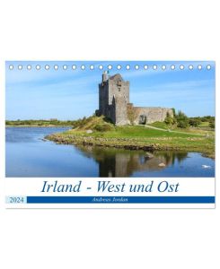 Irland - West und Ost (Tischkalender 2024 DIN A5 quer), CALVENDO Monatskalender unterwegs an Irlands Küsten - Andreas Jordan