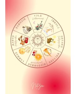 Notizbuch Jahreskreisfeste 150 Blanko Seiten für deine Gedanken im keltischen Jahreskreis - CosmicMama
