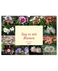 Sag es mit Blumen (Wandkalender 2025 DIN A3 quer), CALVENDO Monatskalender Blumen sind Balsam für die Seele - Christa Diederich