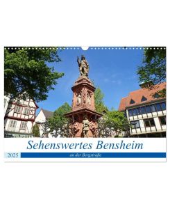 Sehenswertes Bensheim an der Bergstraße (Wandkalender 2025 DIN A3 quer), CALVENDO Monatskalender Die mittelgroße Stadt Bensheim besticht mit ihrer schönen historischen Innenstadt, der umgebenden Natur zum Erholen und dem Weinanbau mit all seinen Genussfreuden. - Ilona Andersen
