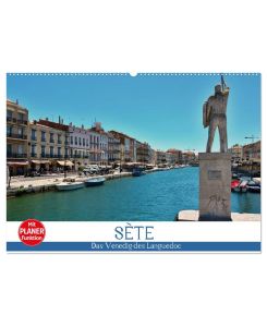 Sète - Das Venedig des Languedoc (Wandkalender 2025 DIN A2 quer), CALVENDO Monatskalender Schlendern Sie entlang der Kanäle von Sète - Thomas Bartruff