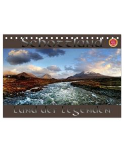 Schottland - Land der Legenden (Tischkalender 2025 DIN A5 quer), CALVENDO Monatskalender Schottland, mystisch, einsam, ein Land voller Legenden fotografiert im Panoramaformat - Martina Cross