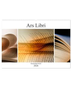 Ars Libri - Kunstwerk Buch (Wandkalender 2026 DIN A2 quer), CALVENDO Monatskalender Außergewöhnliche Buchansichten - Marion Krätschmer
