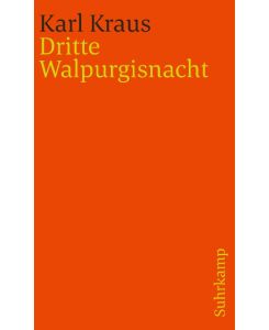 Dritte Walpurgisnacht Schriften in den suhrkamp taschenbüchern. Erste Abteilung. Zwölf Bände. - Karl Kraus