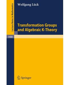 Transformation Groups and Algebraic K-Theory - Wolfgang Lück