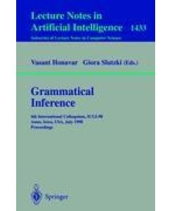 Grammatical Inference 4th International Colloquium, ICGI-98, Ames, Iowa, USA, July 12-14, 1998, Proceedings