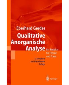 Qualitative Anorganische Analyse Ein Begleiter für Theorie und Praxis - Eberhard Gerdes