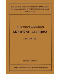 Moderne Algebra - Bartel Leendert Waerden, Emmy Noether, Emil Artin