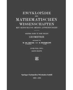 Geometrie - W. Fr. Meyer, H. Mohrmann