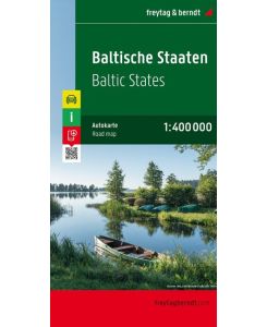 Baltische Staaten / Baltic States 1 : 400 000 Autokarte Estland - Lettland - Litauen. Citypläne. Touristische Informationen. Ortsregister mit Postleitzahlen