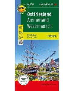 Ostfriesland, Ammerland, Wesermarsch, Erlebnisführer 1:170. 000 Ammerland - Wesermarsch, Freizeitkarte mit touristischen Infos auf Rückseite, wetterfest und reißfest.