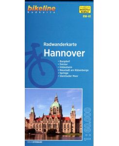 Radwanderkarte Hannover RW-H1 Burgdorf - Hildesheim - Neustadt - Weserbergland - Steinhuder Meer - Springe