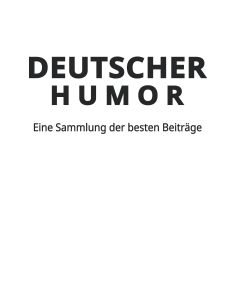 Deutscher Humor Eine Sammlung der besten Beiträge - Noah Sow