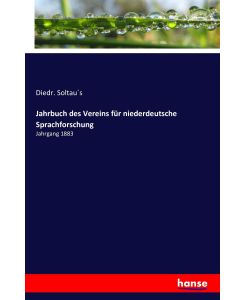 Jahrbuch des Vereins für niederdeutsche Sprachforschung Jahrgang 1883