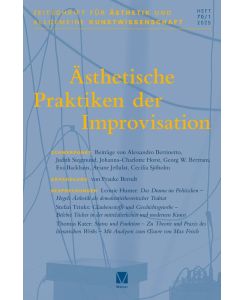 Ästhetische Praktiken der Improvisation