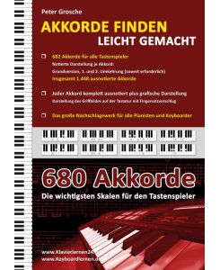 Akkorde finden leicht gemacht Das große Nachschlagewerk für alle Keyboarder und Pianisten - mehr als 680 Akkorde im Überblick - Peter Grosche