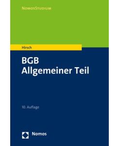 BGB Allgemeiner Teil - Christoph Hirsch