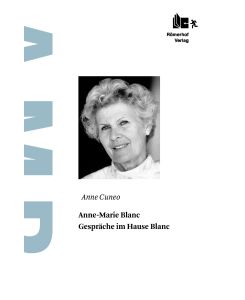 Anne-Marie Blanc Gespräche im Hause Blanc - Anne Cuneo