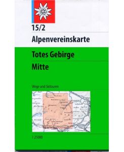 DAV Alpenvereinskarte 15/2 Totes Gebirge Mitte 1 : 25 000 Wegmarkierungen Topographische Karte. Wege und Skitouren