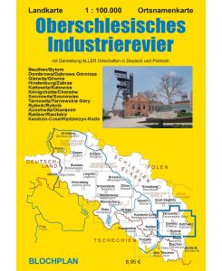 Landkarte Oberschlesisches Industrierevier 1:100 000 - Dirk Bloch