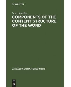 Components of the Content Structure of the Word - N. G. Komlev
