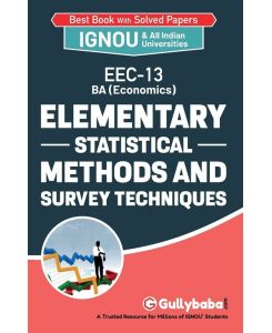 EEC-13 Elementry Statistical Methods and Survey Techniques - Gullybaba. Com Panel
